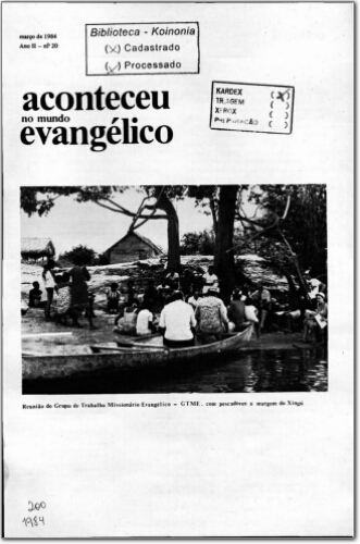 Aconteceu no Mundo Evangélico (n. 20, mar. 1984.)