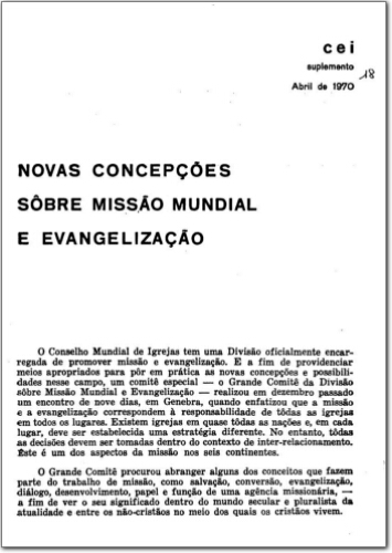 CEI Suplementos (n.18, abr. 1970.)