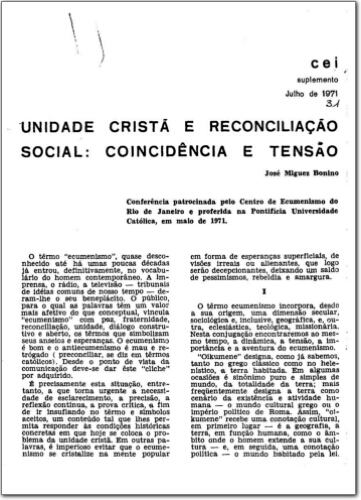 CEI Suplementos (n.31, julho. 1971.)