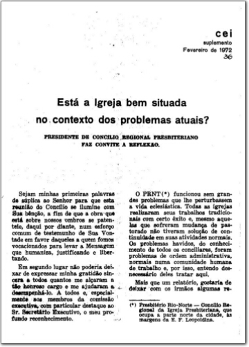 CEI Suplementos (n.36, fev. 1972.)
