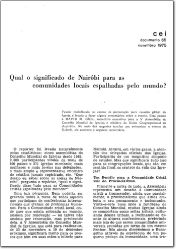 CEI (n. 65, nov. 1975.)