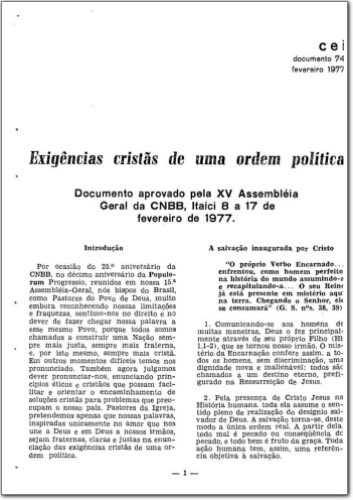 CEI (n. 74, fev. 1977.)