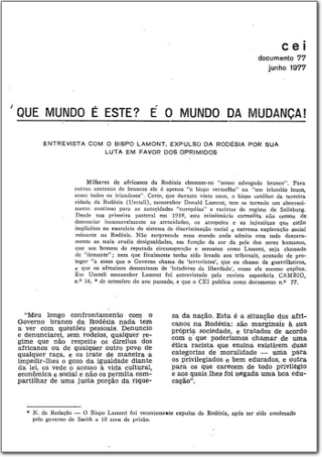CEI (n. 77, jun. 1977.)