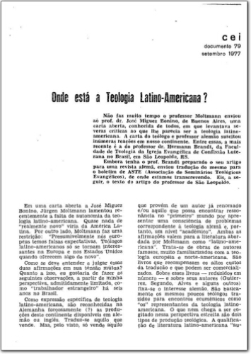 CEI (n. 79, set. 1977.)