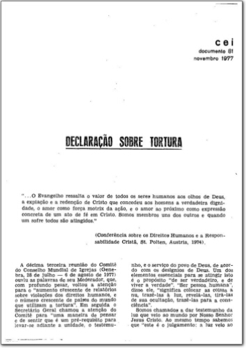 CEI (n. 81, nov. 1977.)