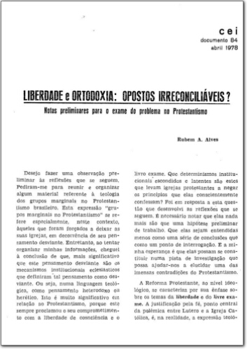 CEI (n. 84, abr. 1978.)