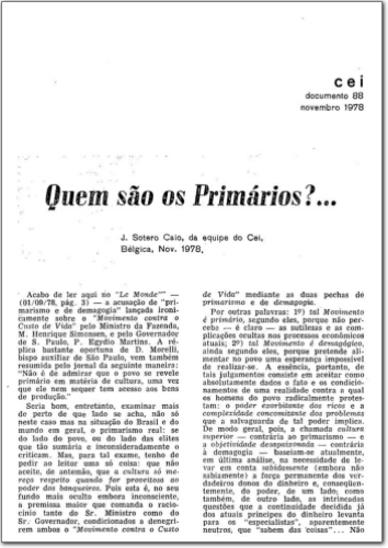CEI (n. 88, nov. 1978.)