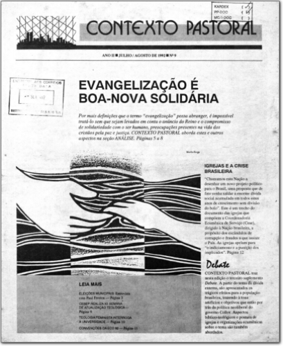 Contexto Pastoral (n. 9, jul./ago. 1992. )