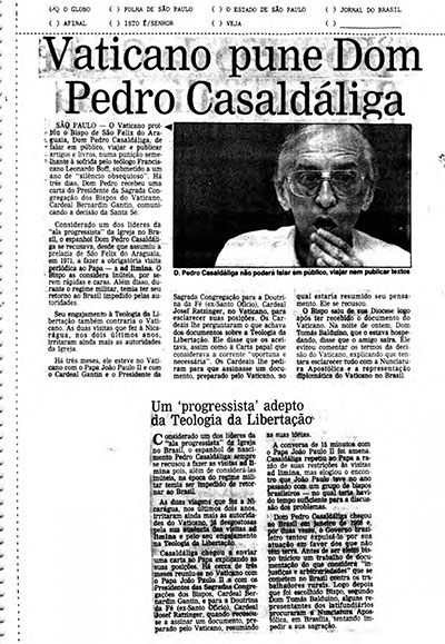 Dossiê Caso Casaldáliga (out. 1988.)