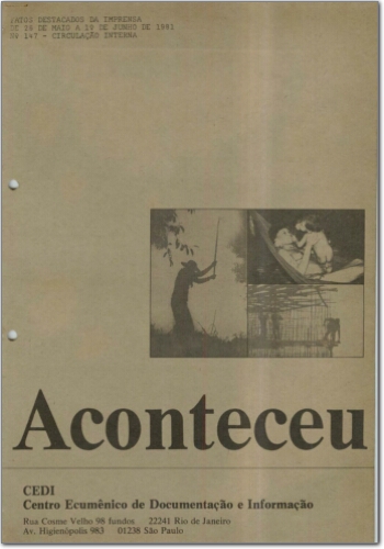 Aconteceu Fatos Destacados na Imprensa (n. 147, maio-jun. 1981.)