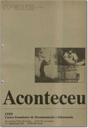 Aconteceu Fatos Destacados na Imprensa (n. 152, jun- jul. 1981.)