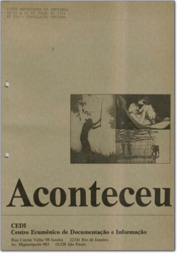 Aconteceu Fatos Destacados na Imprensa (n. 154, jul. 1981.)