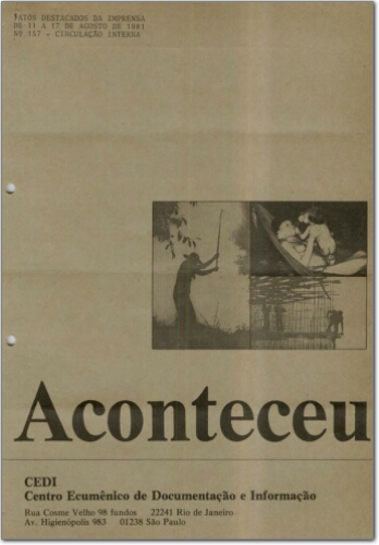 Aconteceu Fatos Destacados na Imprensa (n. 157, ago. 1981.)