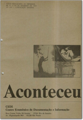 Aconteceu Fatos Destacados na Imprensa (n. 160, set. 1981.)