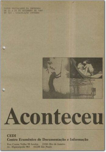 Aconteceu Fatos Destacados na Imprensa (n. 163, set. 1981.)