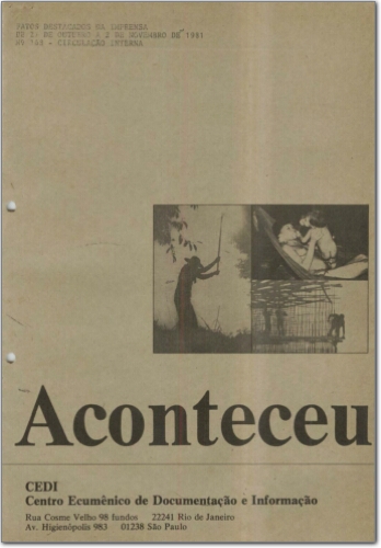 Aconteceu Fatos Destacados na Imprensa (n. 168, out-dez. 1981.)