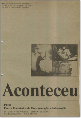 Aconteceu Fatos Destacados na Imprensa (n. 175, dez. 1981.)