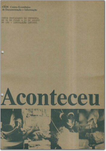 Aconteceu Fatos Destacados na Imprensa (n. 195, jul- ago. 1982.)