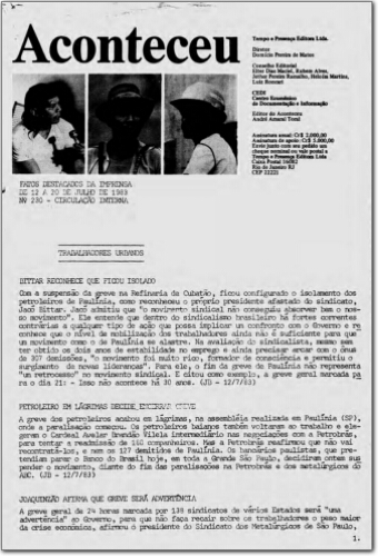 Aconteceu Fatos Destacados na Imprensa (n. 230, jul. 1983.)