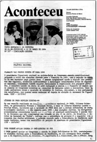 Aconteceu Fatos Destacados na Imprensa (n. 257, fev- mar. 1984.)