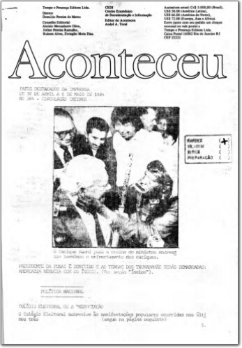 Aconteceu Fatos Destacados na Imprensa (n. 264, abr- maio. 1984.)