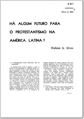 CEI Suplementos (n.9, mar. 1969.)