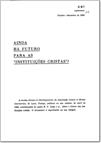 CEI Suplementos (n. 13, out./nov. 1969.)