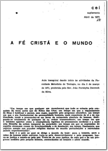 CEI Suplementos (n.28, abr. 1974.)