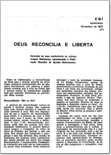 CEI Suplementos (n.34, nov. 1971.)