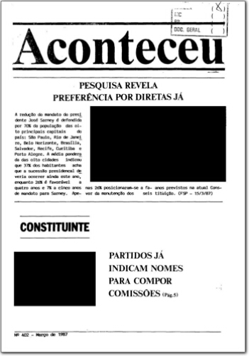 Aconteceu (n. 402, mar. 1987)