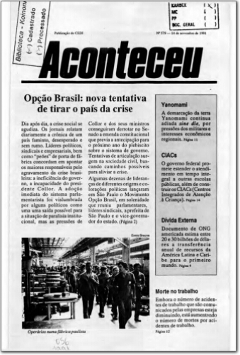 Aconteceu (n. 579, nov. 1991.)