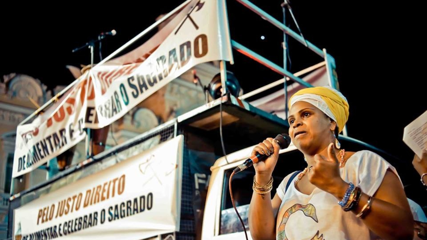 Ato Pelo Justo Direito de Alimentar e Celebrar o Sagrado em Salvador-BA. Foto: Adeloya Magnony